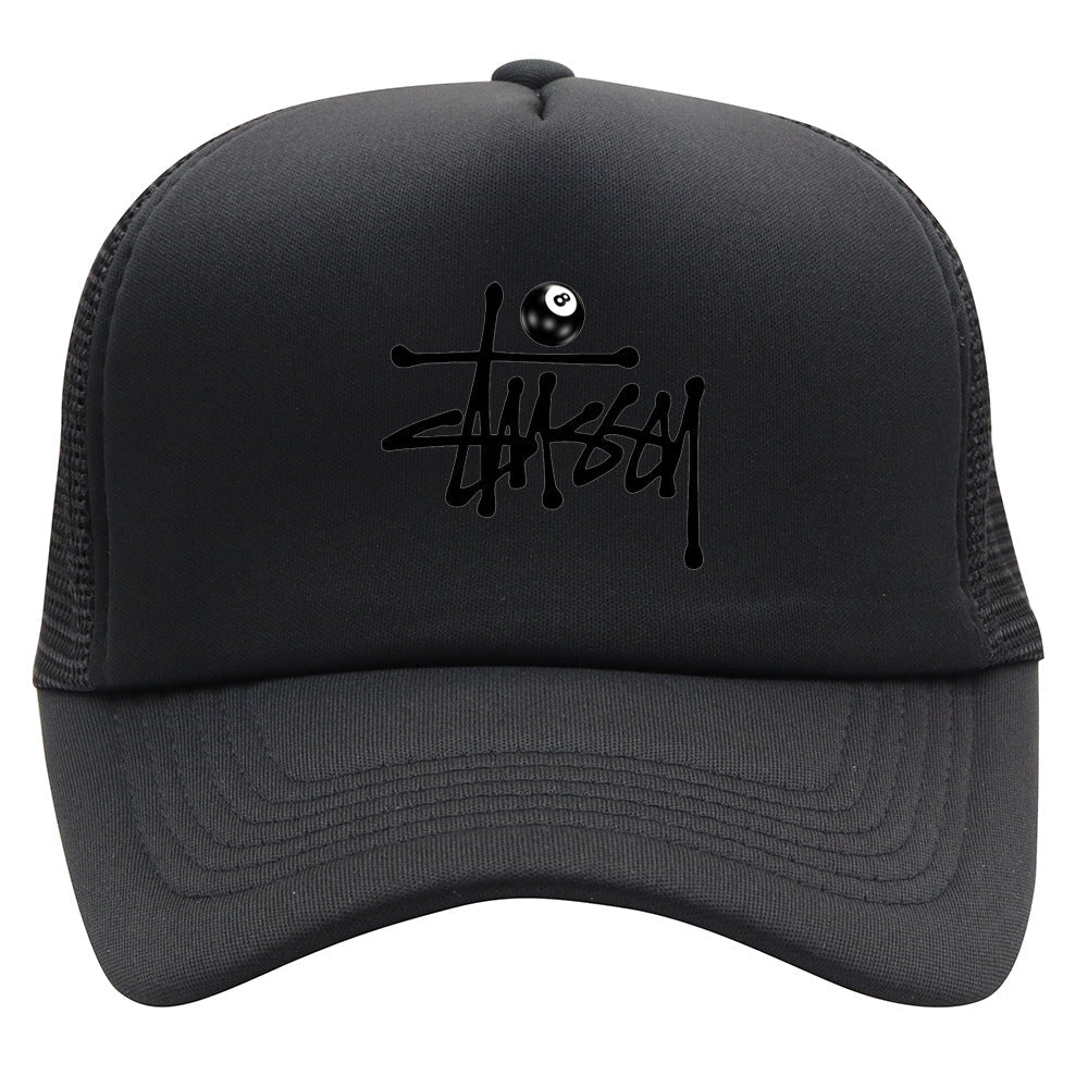 Stussy Hat Printed Truck Cap Baseball Cap Casual Shade Sun Protection Cap